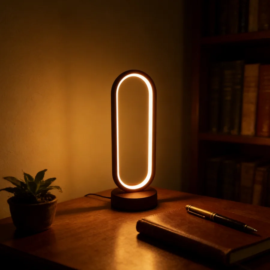 مصباح طاولة واحد، مصباح طاولة  - مراجعة Ring Light Desk Small وسعره