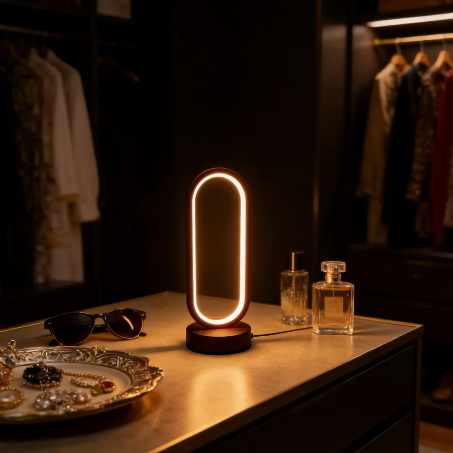 مصباح طاولة واحد، مصباح طاولة  - مراجعة Ring Light Desk Small وسعره